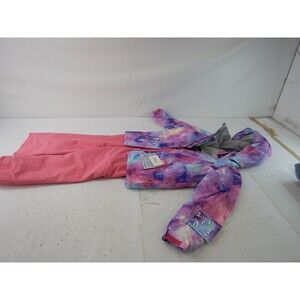 Kids Girls Boys Two Piece Waterproof Colorful Snowsuits Ski Suits Warm Jackets